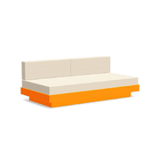 Platform One Sectional Sofa Sofas Loll Designs Sunset Orange Canvas Flax 