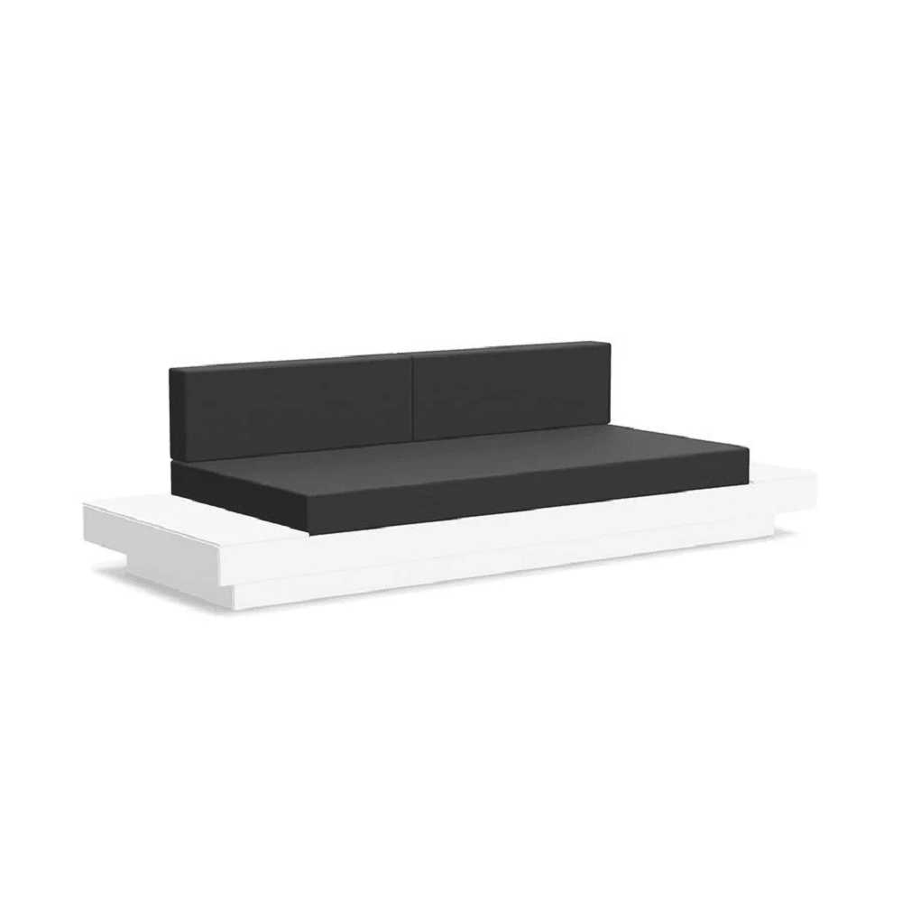 Platform One Sofa with Tables Sofas Loll Designs Cloud White Cast Charcoal 