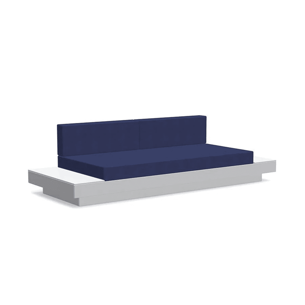 Platform One Sofa with Tables Sofas Loll Designs Driftwood Canvas Navy 