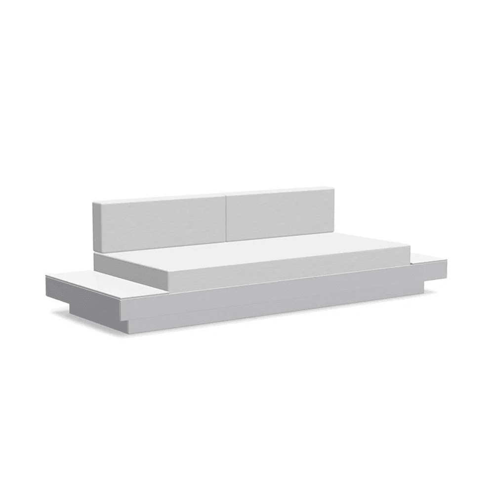 Platform One Sofa with Left or Right Table Sofas Loll Designs Driftwood Cast Silver 