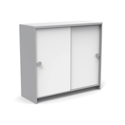 Slider Cabinet storage Loll Designs Driftwood Cloud White 