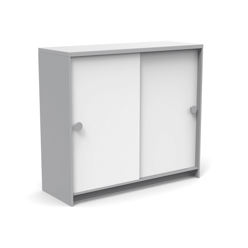 Slider Cabinet storage Loll Designs Driftwood Cloud White 