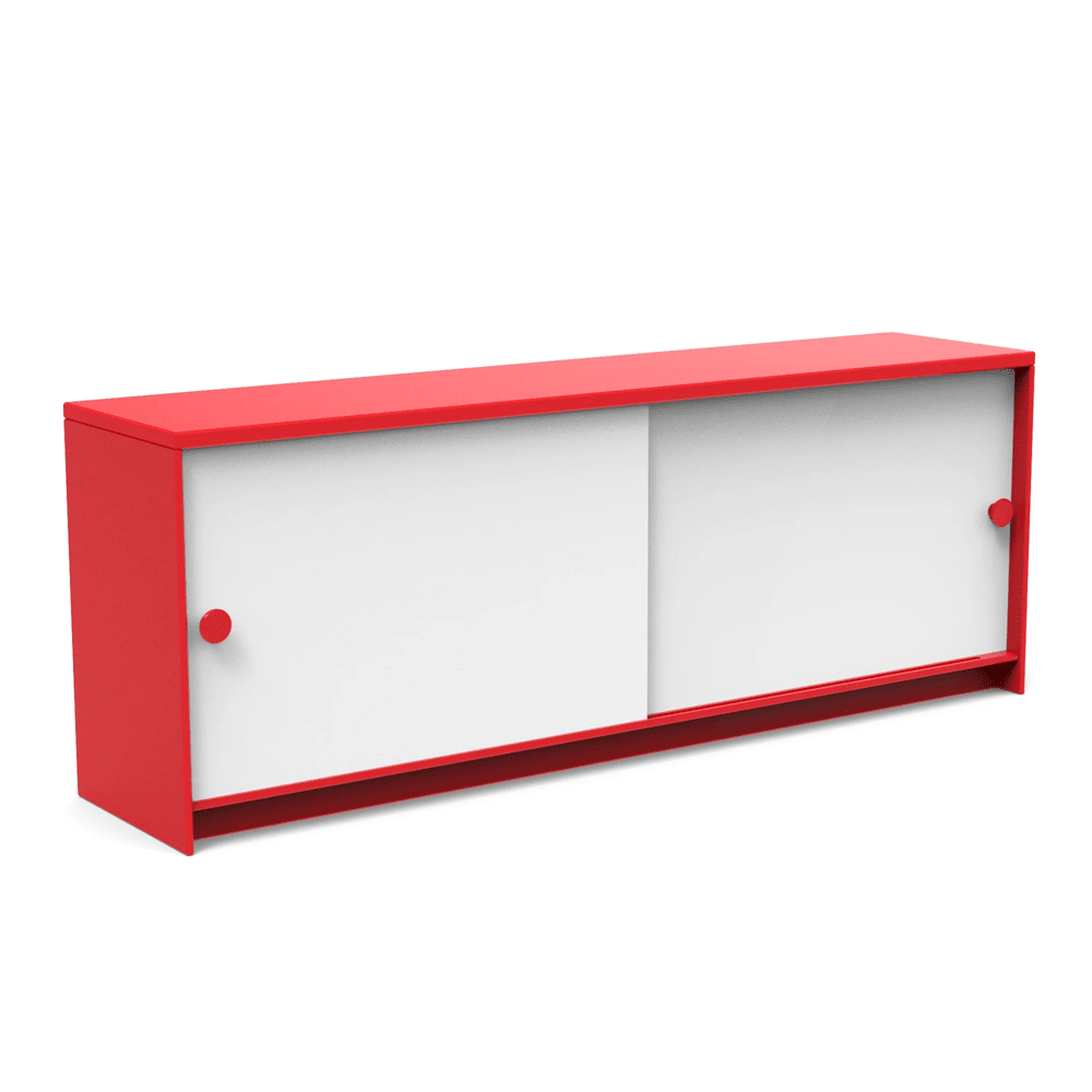 Slider Console Console Table Loll Designs Apple Red Cloud White 