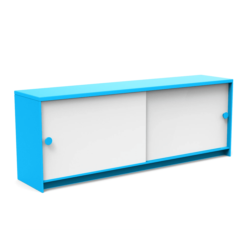 Slider Console Console Table Loll Designs Sky Blue Cloud White 