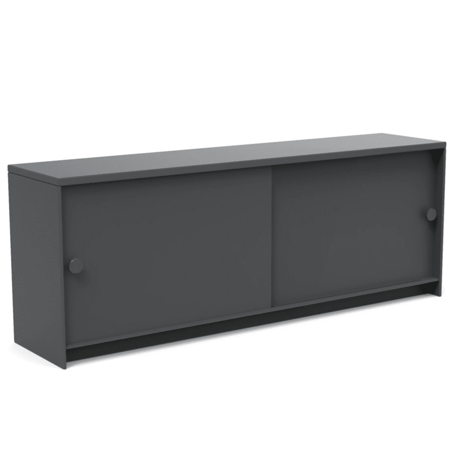 Slider Console Console Table Loll Designs Charcoal Grey Monochromatic 