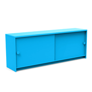 Slider Console Console Table Loll Designs Sky Blue Monochromatic 