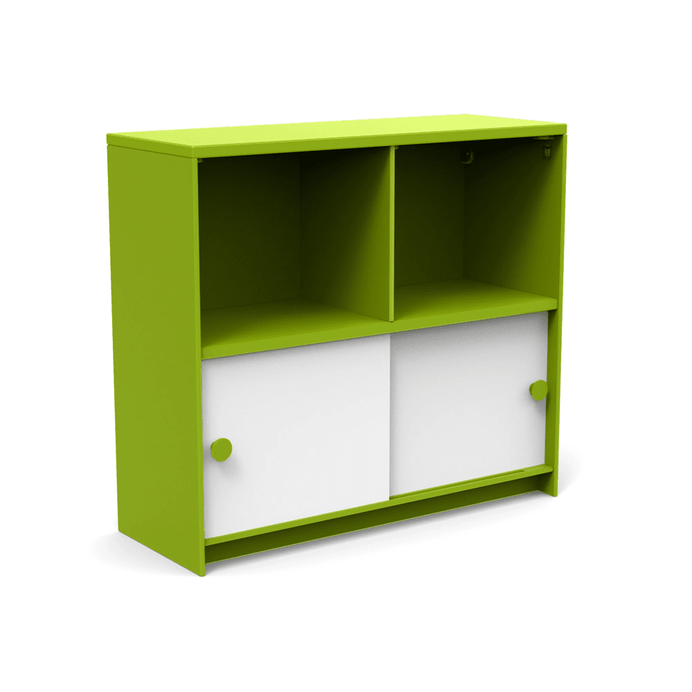 Slider Cubby Cabinet storage Loll Designs Leaf Green Cloud White 