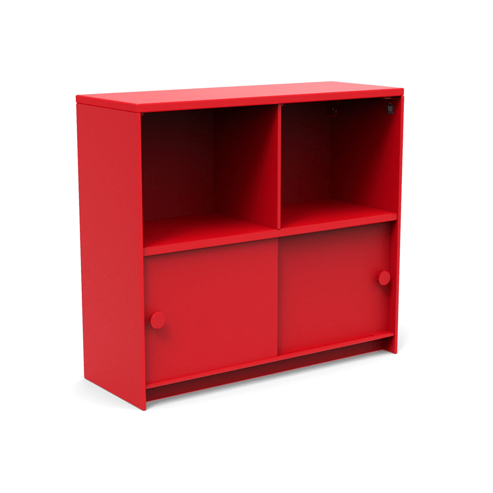 Slider Cubby Cabinet storage Loll Designs Apple Red Monochromatic 