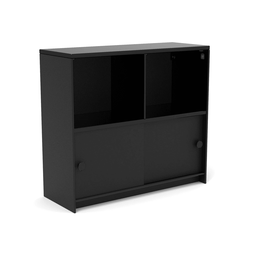 Slider Cubby Cabinet storage Loll Designs Black Monochromatic 