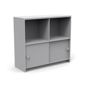 Slider Cubby Cabinet storage Loll Designs Driftwood Monochromatic 