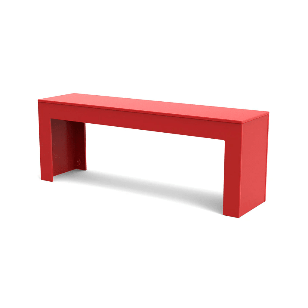 Tessellate Bench Benches Loll Designs Apple Red Straight 