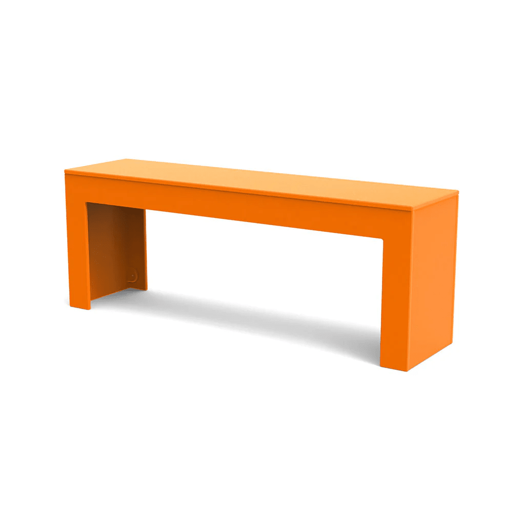 Tessellate Bench Benches Loll Designs Sunset Orange Straight 