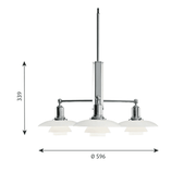 PH 2-1 Stem Fitting Pendant Light hanging lamps Louis Poulsen 