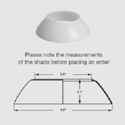 PH 2/1 Pendant Spare Parts hanging lamps Louis Poulsen Middle Shade 