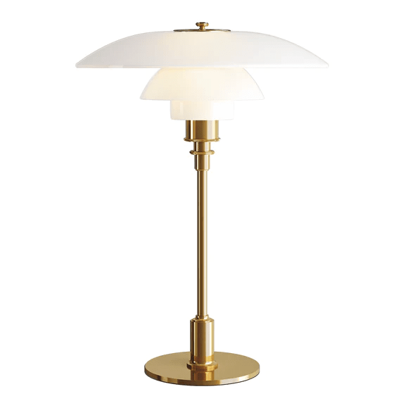 PH 3½-2½ Glass Shade Table Lamp Table Lamp Louis Poulsen Brass 