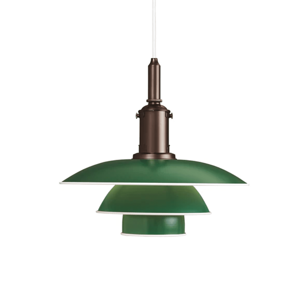 PH 3½ - 3 Metal Pendant Light Pendant Lights Louis Poulsen Green 