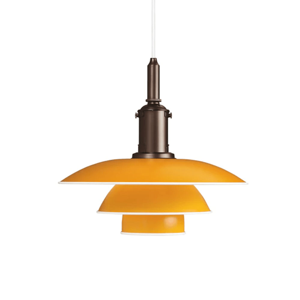 PH 3½ - 3 Metal Pendant Light Pendant Lights Louis Poulsen Yellow 