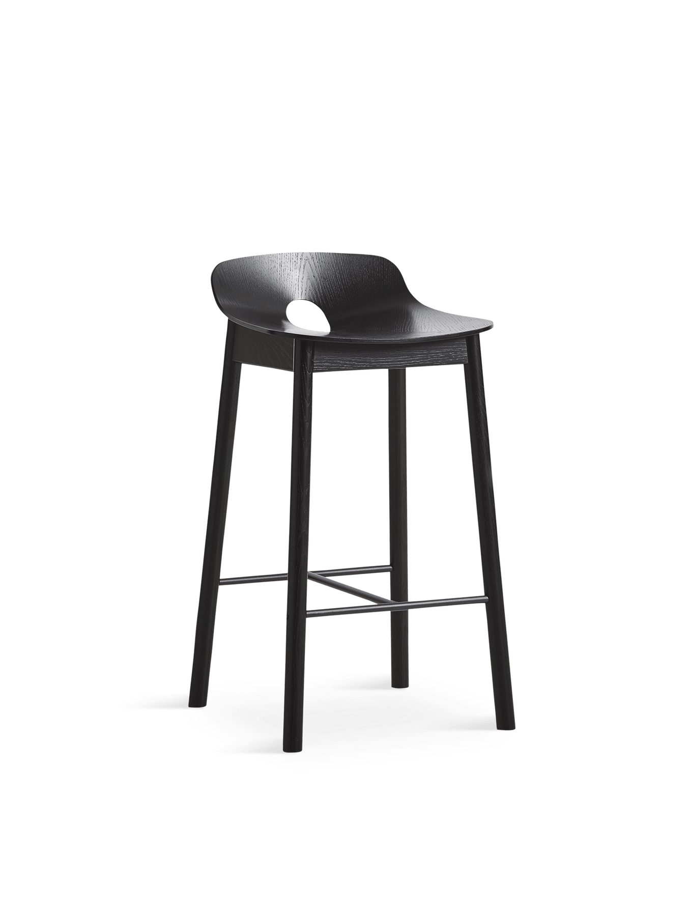 Mono Counter Chair counter stool Woud Black Painted Ash 