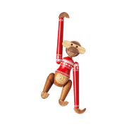 Kay Bojesen Monkey with Christmas Sweater, Teak/Limba, Small, view 8