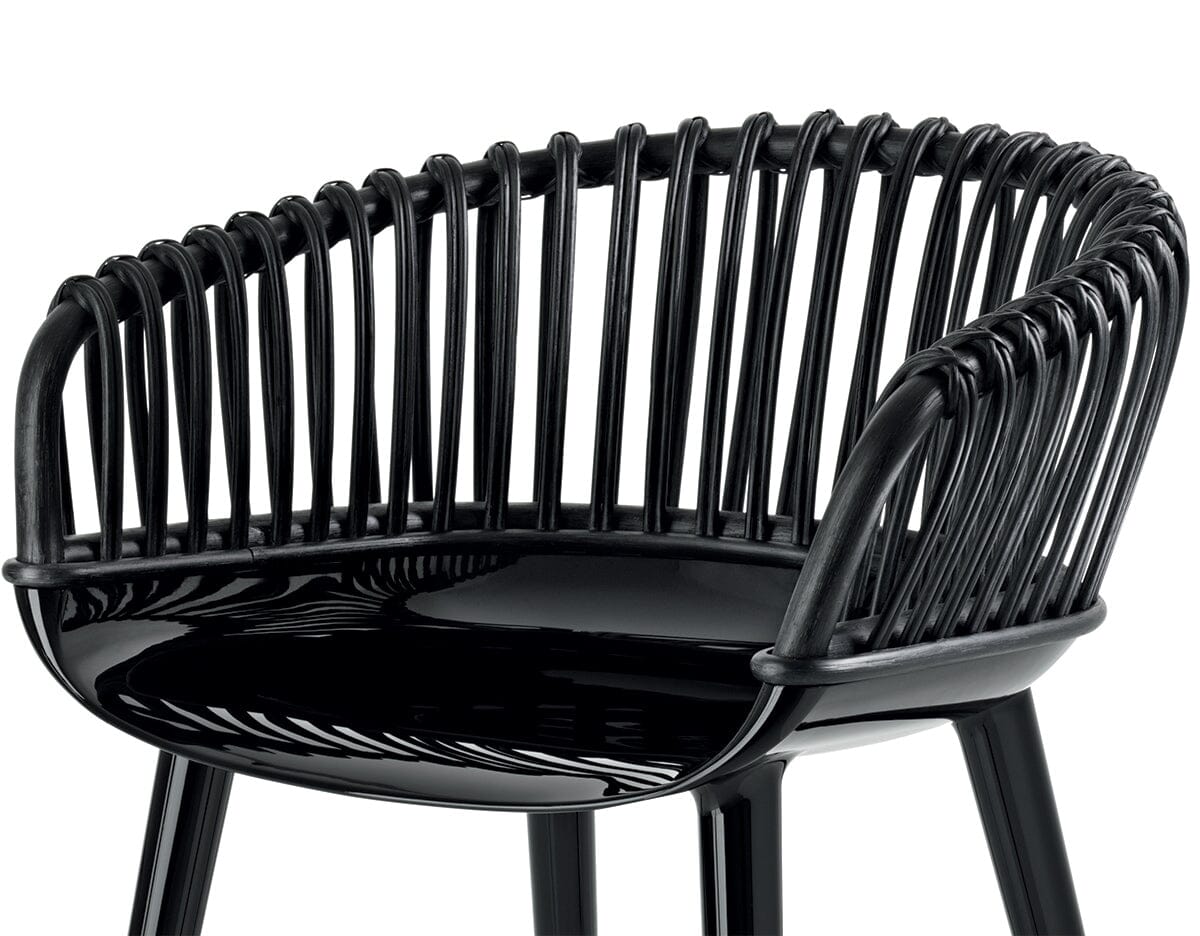 Cyborg Club Armchair With Wicker Back Side/Dining Magis 