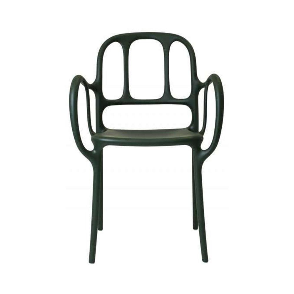 Magis Mila Stacking Chair 2-Pack Chairs Magis Dark Green 