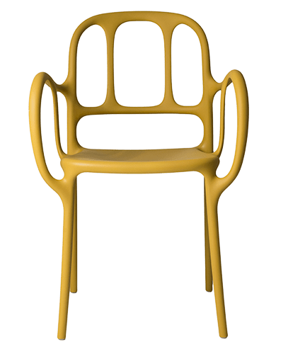 Magis Mila Stacking Chair 2-Pack Chairs Magis Yellow 