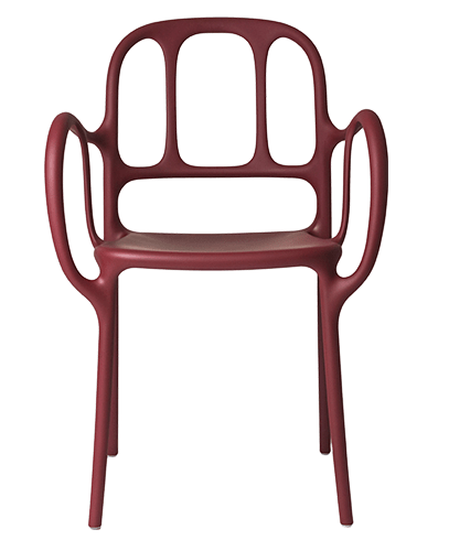 Magis Mila Stacking Chair 2-Pack Chairs Magis Red 