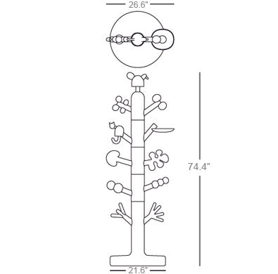 Magis paradise tree coat stand Multicolor