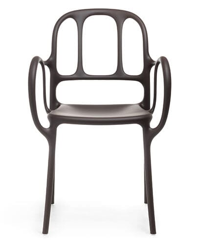 Magis Mila Stacking Chair 2-Pack Chairs Magis Dark brown 