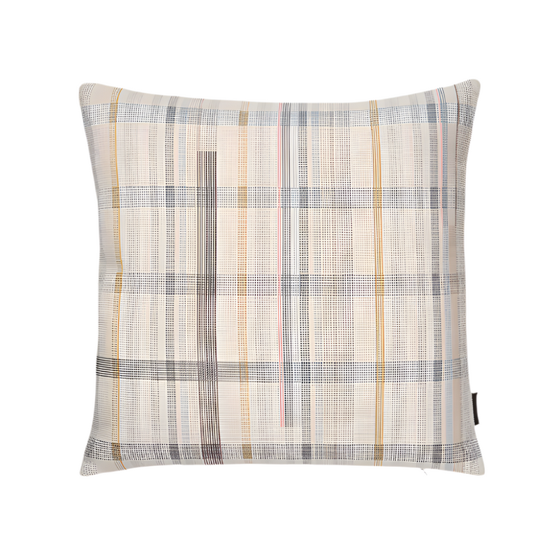 Darning Sampler Plaid Pillow (Set of 2) Maharam 