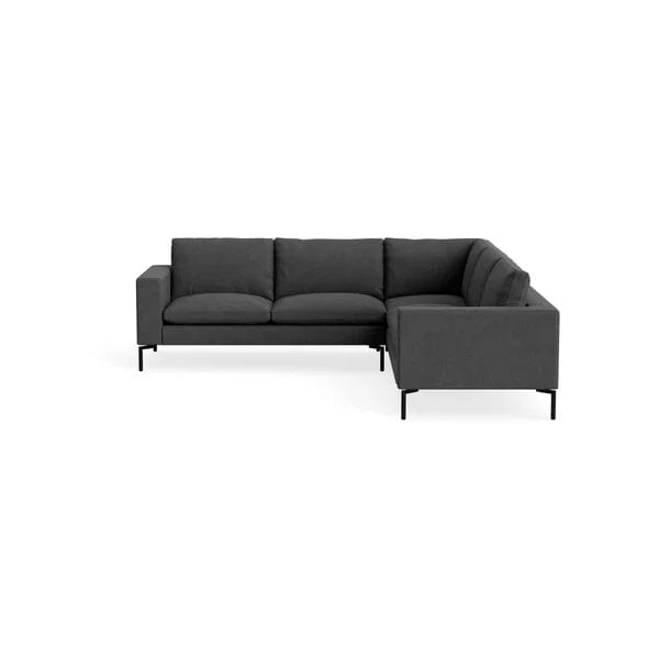 New Standard Sectional Sofa BluDot Right Maharam Meld in Panda - Black Legs 