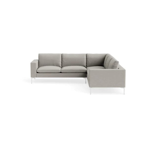 New Standard Sectional Sofa BluDot Right Maharam Mode in Clavicle - White Legs 