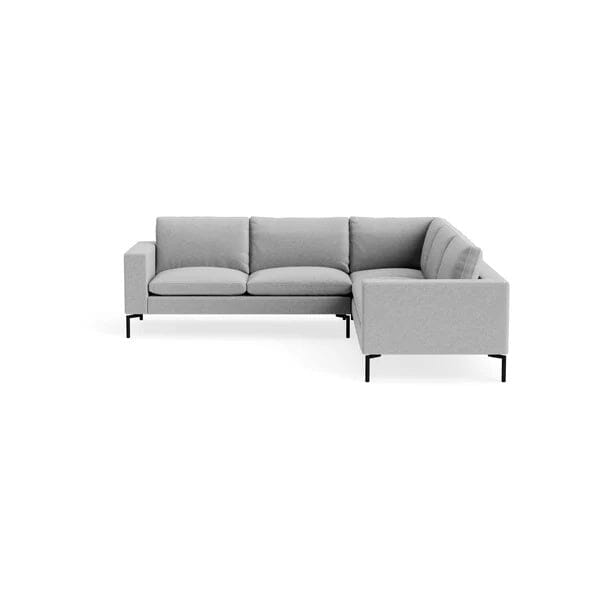 New Standard Sectional Sofa BluDot Right Maharam Mode in Intaglio - Black Legs 