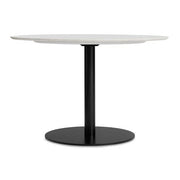 Easy 48" Dining Table Tables BluDot Marble / Black 