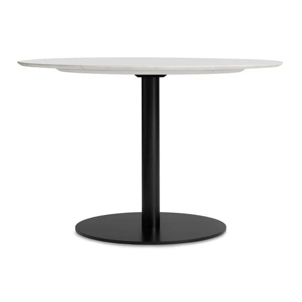Easy 48" Dining Table Tables BluDot Marble / Black 