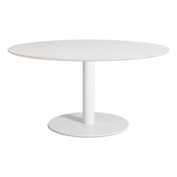 Easy 60" Dining Table Tables BluDot Marble / White 