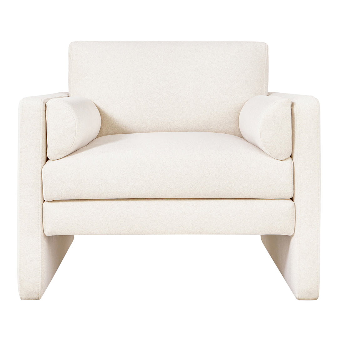 Laurel Lounge Chair lounge chair Gus Modern Merino Cream 