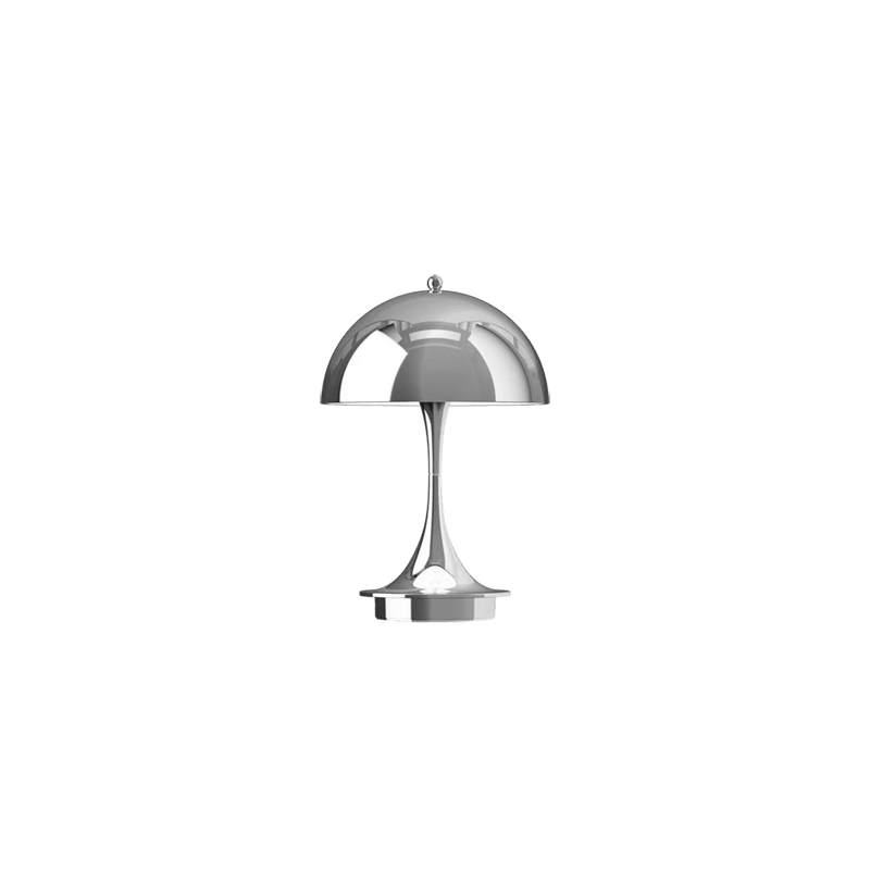 Panthella 160 Portable Table Lamp Table Lamps Louis Poulsen Chrome Plated 
