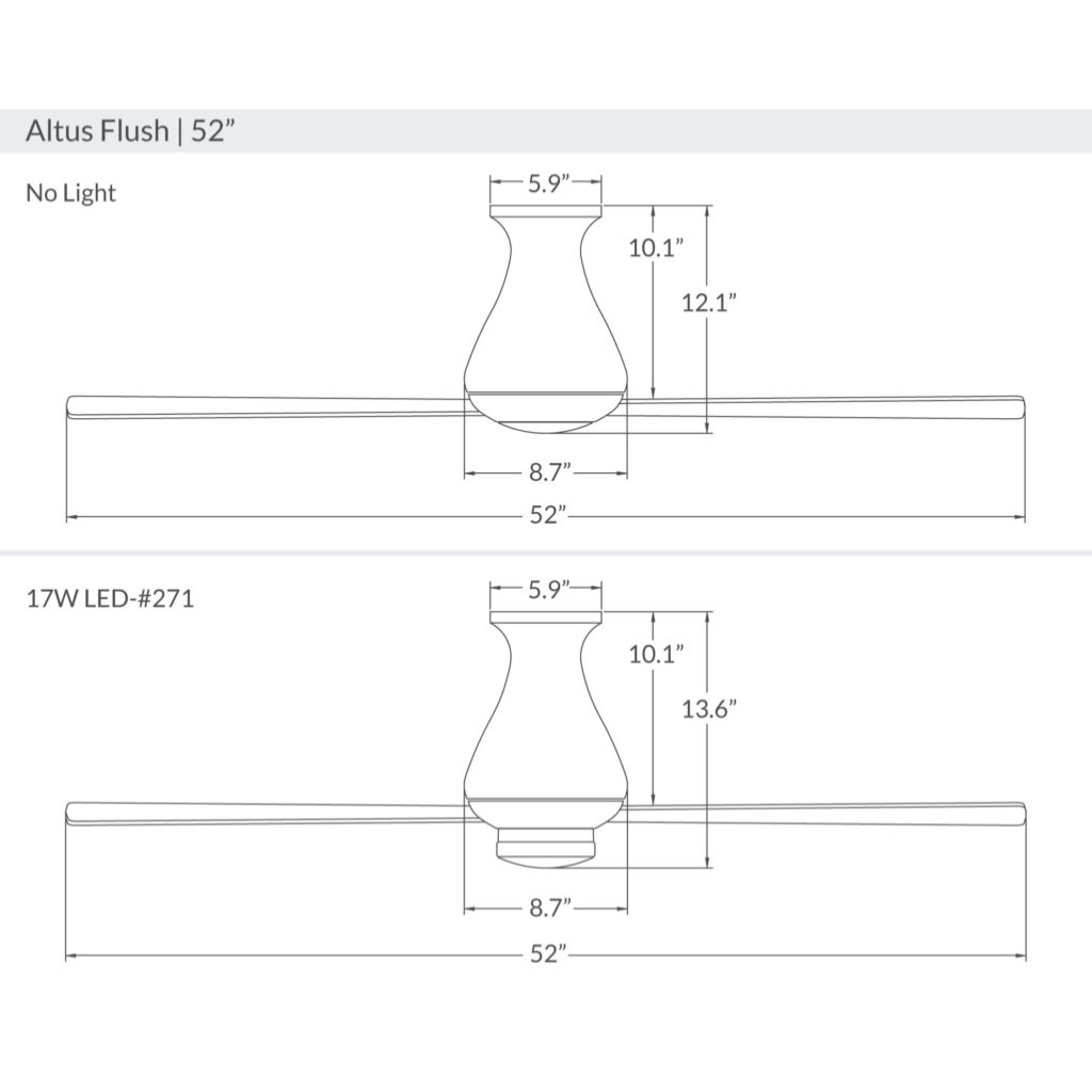 Altus Flush Ceiling Fan