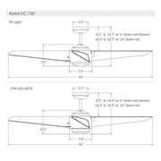 Ambit DC | 56″ Ceiling Fans Modern Fan Co 