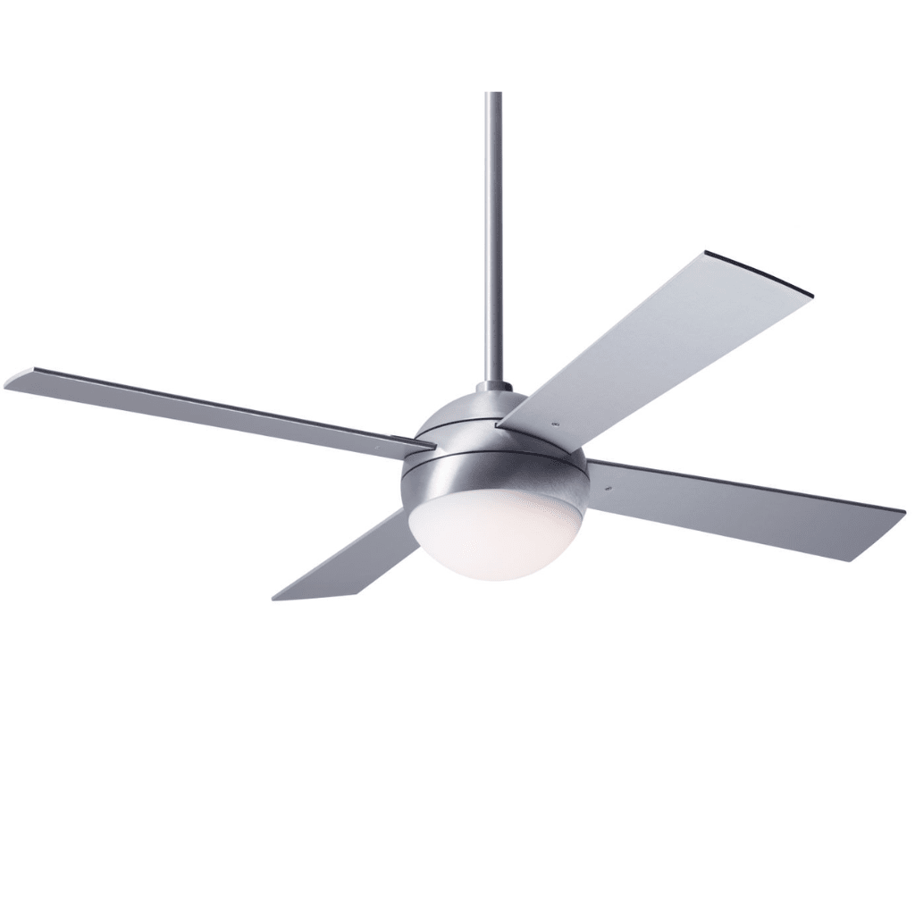 Ball 42" Ceiling Fan Ceiling Fans Modern Fan Co Brushed Aluminum Aluminum Fan Speed Only Without Light