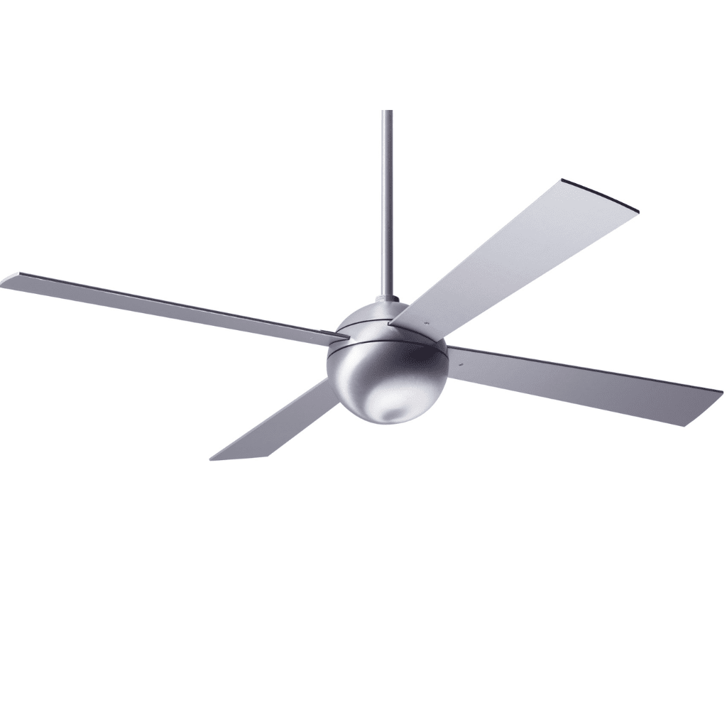 Ball 52" Ceiling Fan Ceiling Fans Modern Fan Co Brushed Aluminum Aluminum Fan Speed Only Without Light
