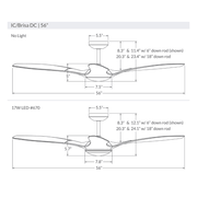 IC/Brisa DC | 56″ Ceiling Fans Modern Fan Co 