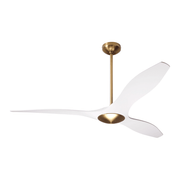 IC/Brisa DC | 56″ Ceiling Fans Modern Fan Co Matte White 17W LED Wall Control