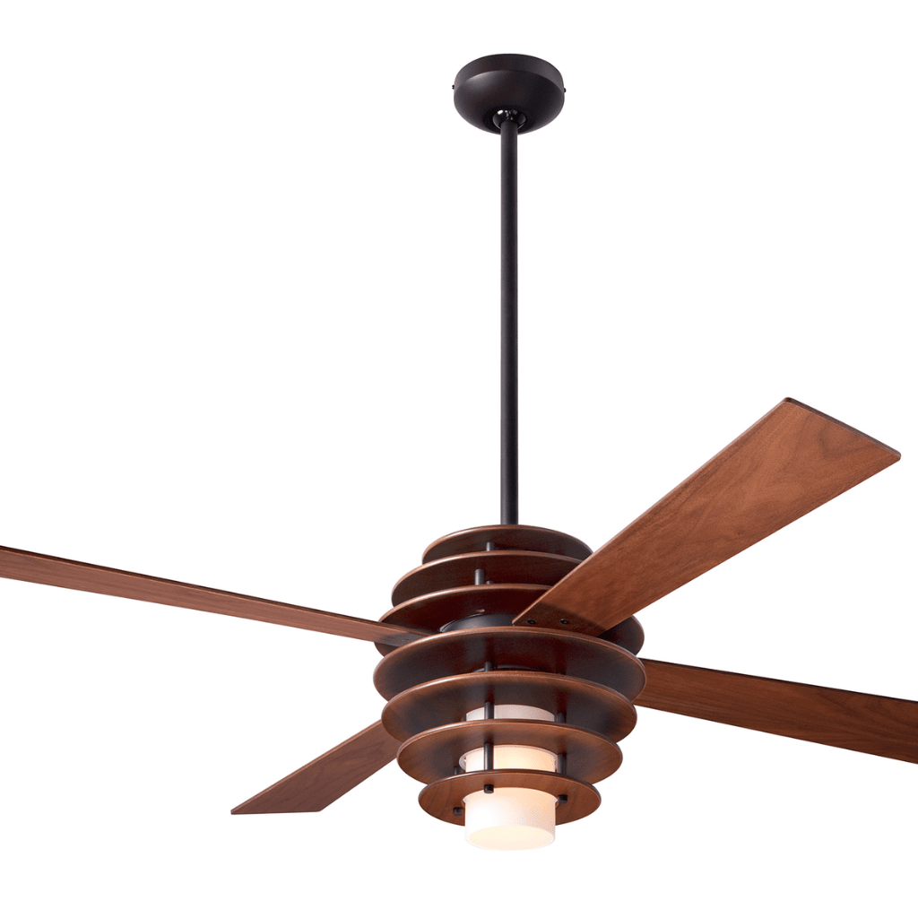 Stella Ceiling Fan Ceiling Fans Modern Fan Co Mahogany/Dark Bronze 002 Fan and Light - 3 wires +$25.00 