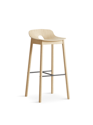 Mono Bar Stool stool Woud White Pigmented Oak 