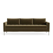 Paramount 95" Sofa Sofa BluDot Moss Velvet Stainless Steel 