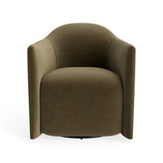 About Face Swivel Lounge Chair lounge chair BluDot Moss Velvet 