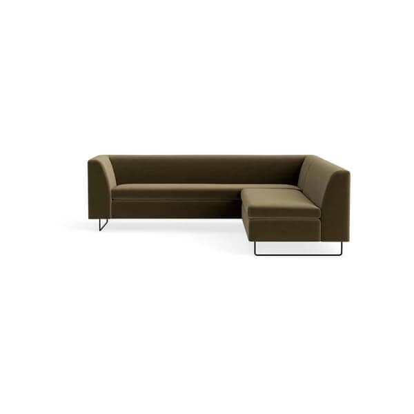 Bonnie and Clyde Sectional Sofa BluDot Moss Velvet 