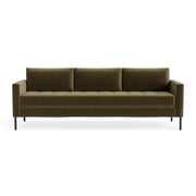 Paramount 95" Sofa Sofa BluDot Moss Velvet Metal 